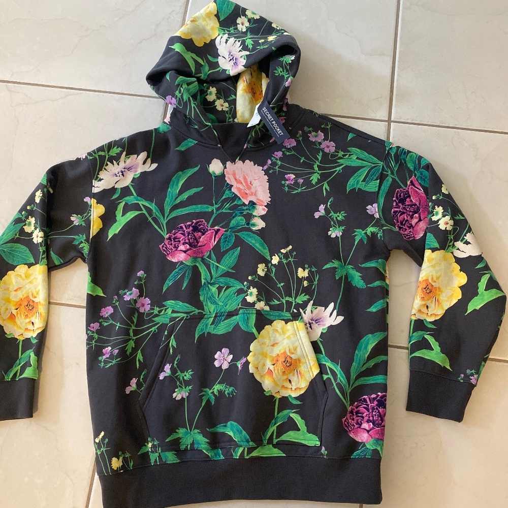 NWT Gap Teen Floral Sweatshirt Size 18-20